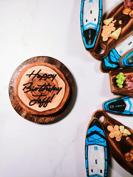 Wood tree stump cookie